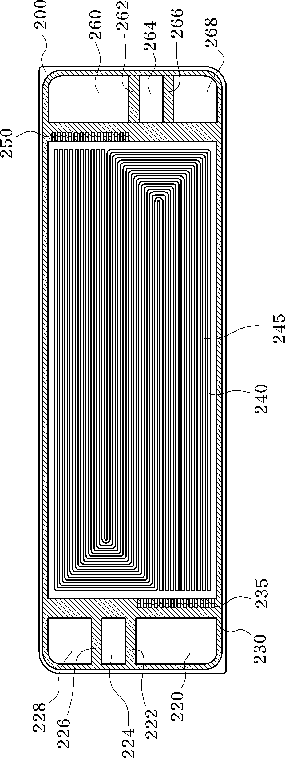 Metal separator for fuel cell, and fuel cell stack provided with same