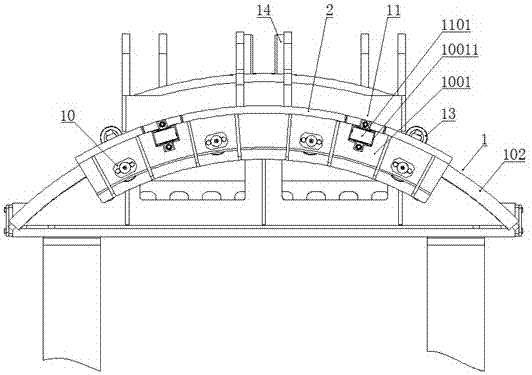 Central swinging type repositioning cargo fork