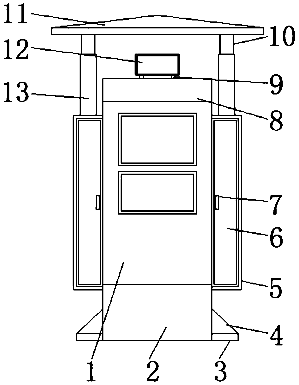 Long-in-service-life charging device for electric automobile