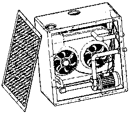 Independent modular automotive brake cooling device