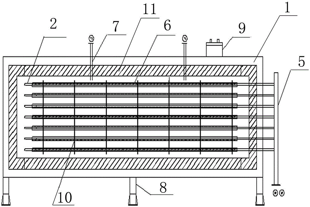 Multitube large power cracking reactor