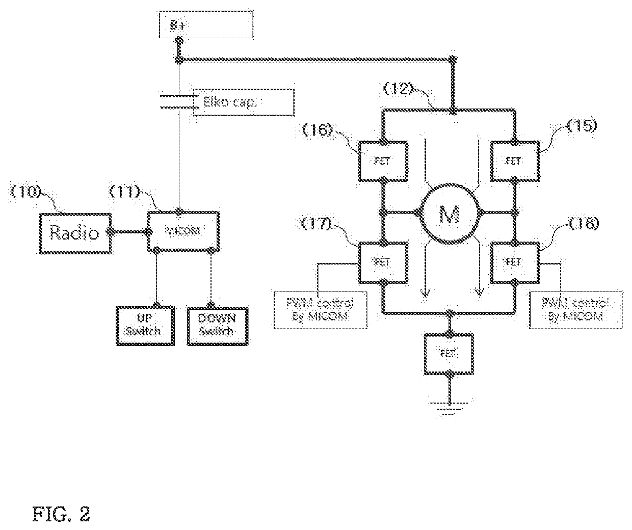 Noise remover of pwm motor without frequency control filter