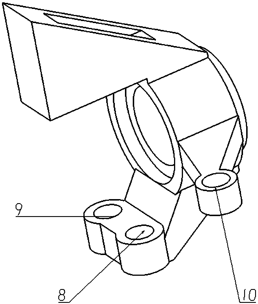 Suspension angle assembly of electric vehicle driven by hub motor