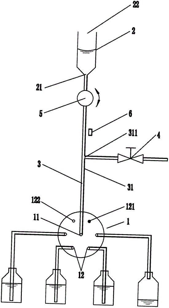 An analytical metering device and a liquid analysis system