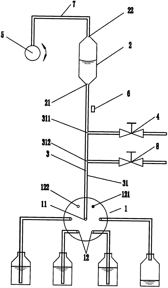 An analytical metering device and a liquid analysis system