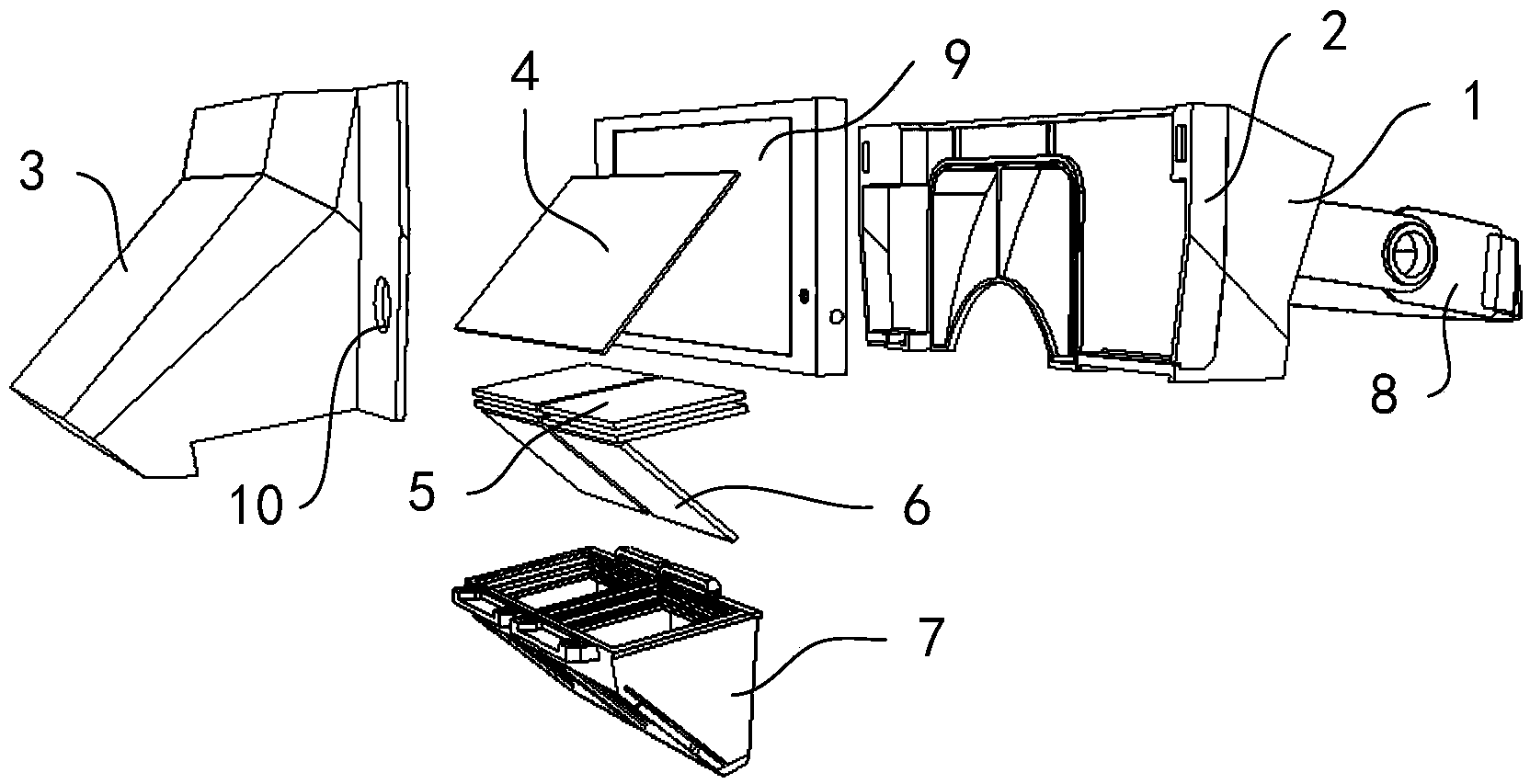 Head-mounted type device used in cooperation with mobile terminal