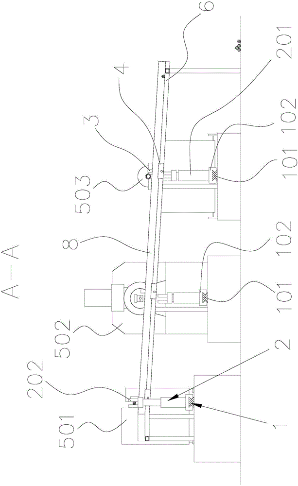 Automatic reinforcing steel bar thread machining production line