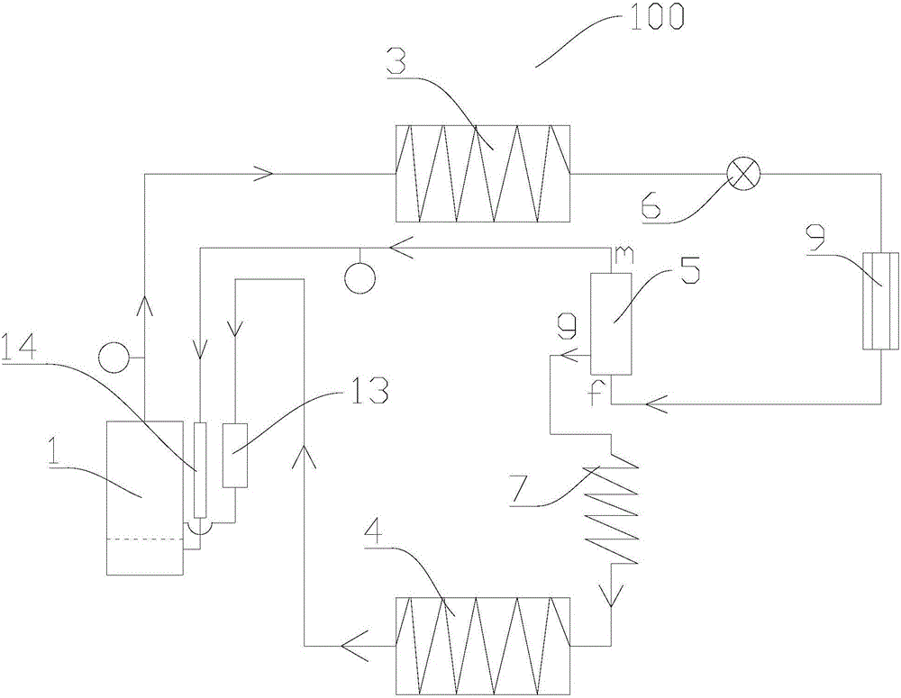 Air conditioner only having refrigeration function and control method thereof