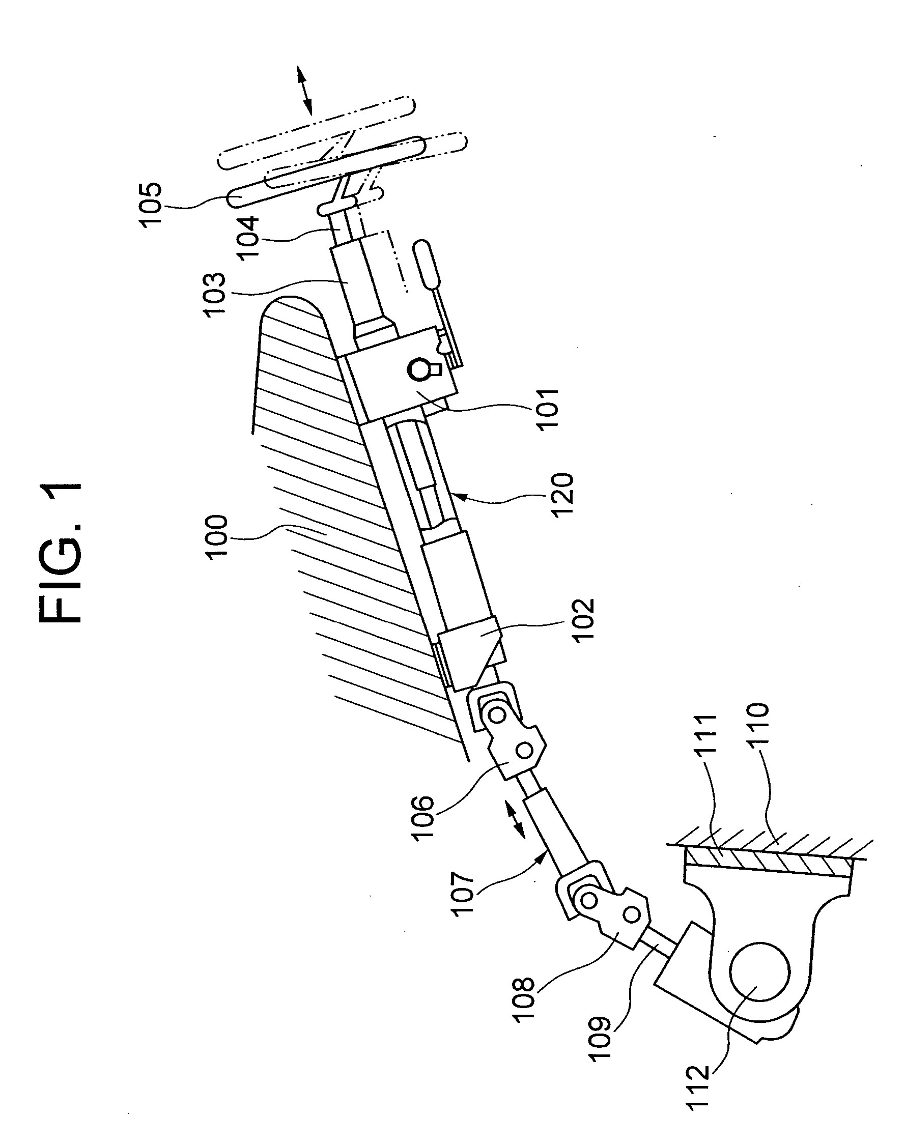 Telescopic shaft for vehicle steering