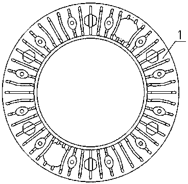 High-speed train brake disc-wheel disc