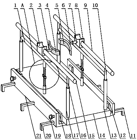 Novel horizontal bars for medical rehabilitation and with protection effect