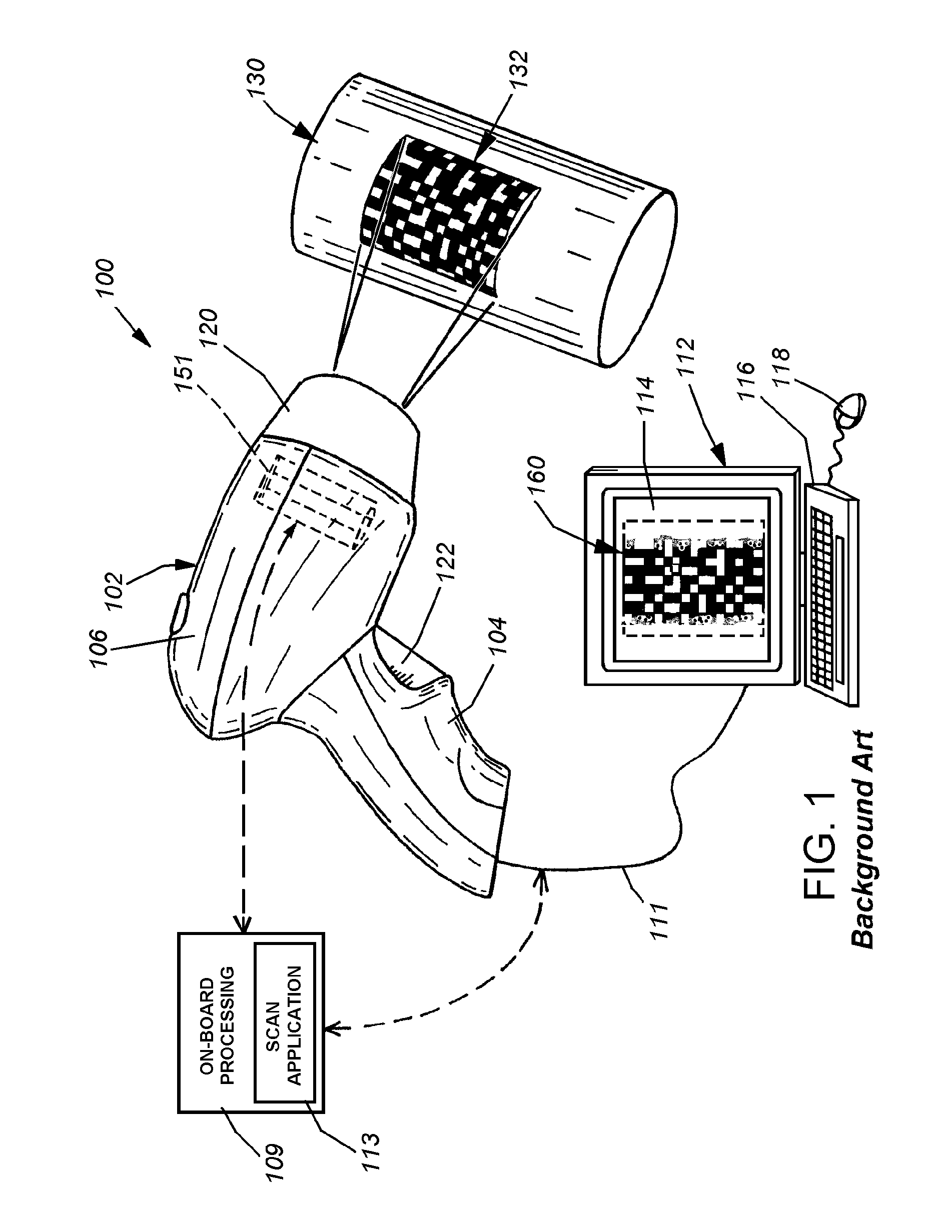 System and method for reading patterns using multiple image frames