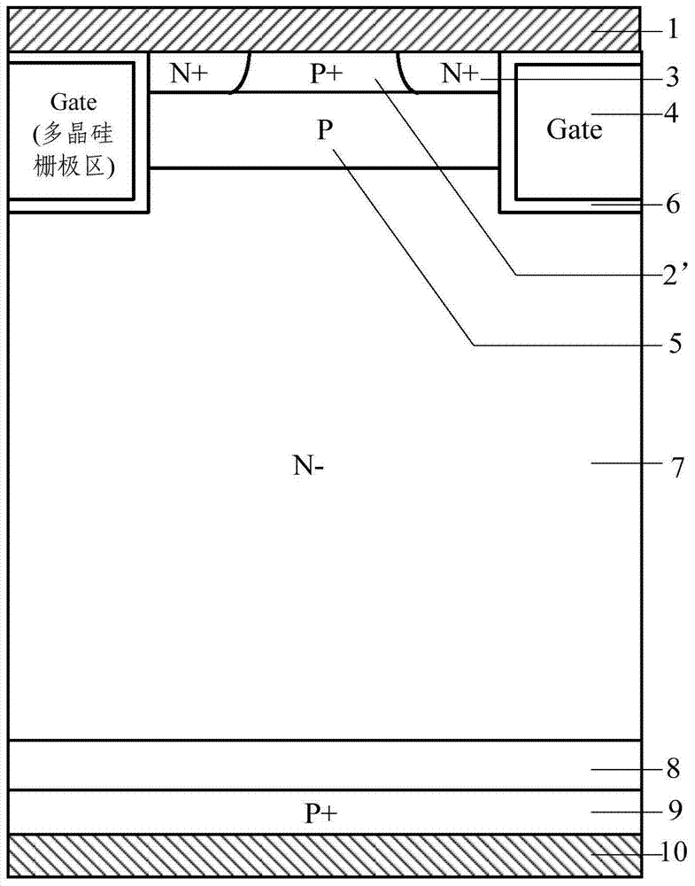 Schottky barrier high current density igbt device