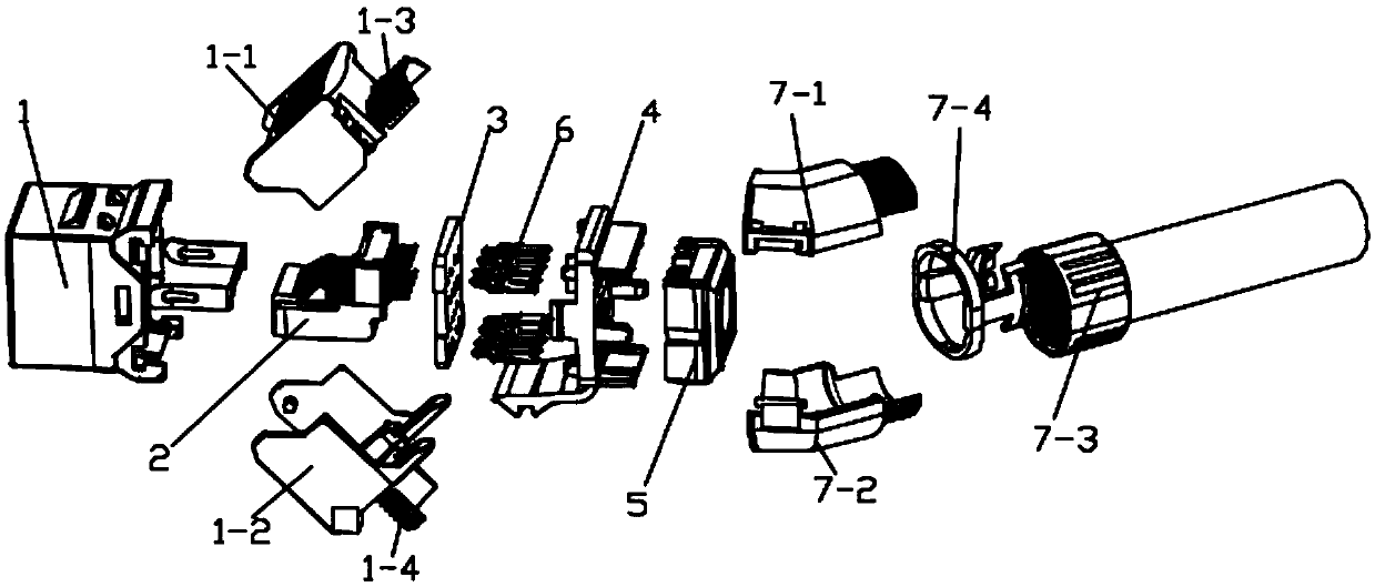 Electric plug connector and wire clamping device on electric plug connector