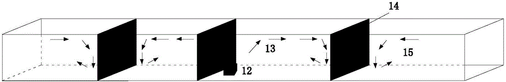 Tunnel fire extinguishing system based on water curtain shielding effects