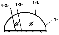 Electrowetting-type variable-focus liquid lens comprising gradient index material