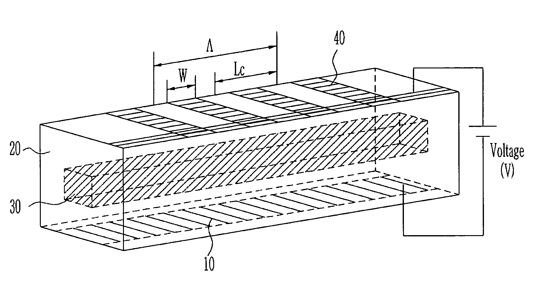 Method of determining quasi-phase matching efficiency in periodically poled structure of optical waveguide, periodically poled structure of optical waveguide, and optical waveguide using the same