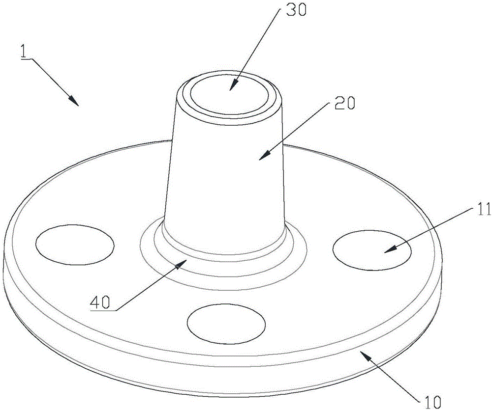 Hubbed slip-on-welding flange