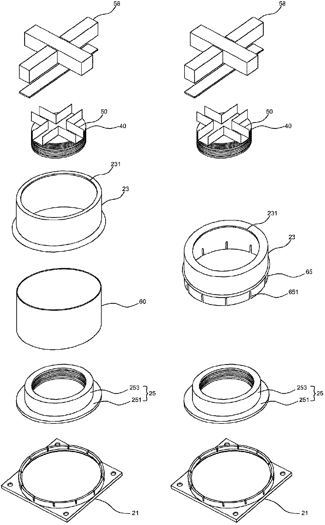 Shock and noise reducing device, manufacturing method therefor, and apartment building floating-floor structure using same