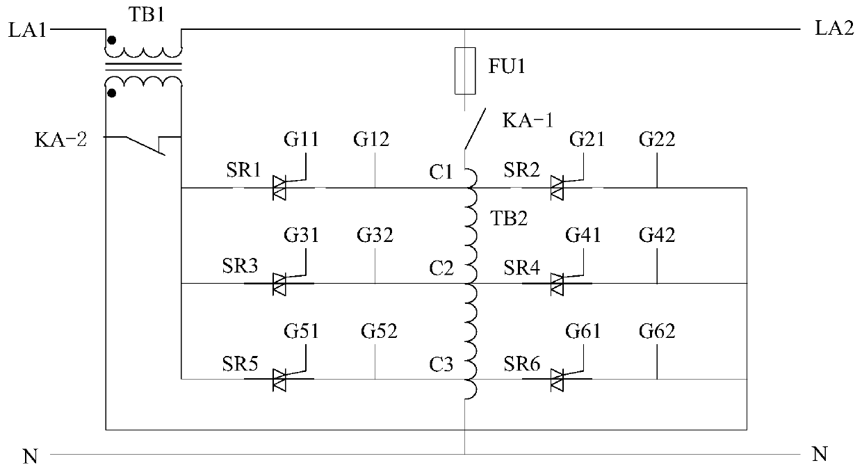 Partition auto-compensation AC voltage regulator control method