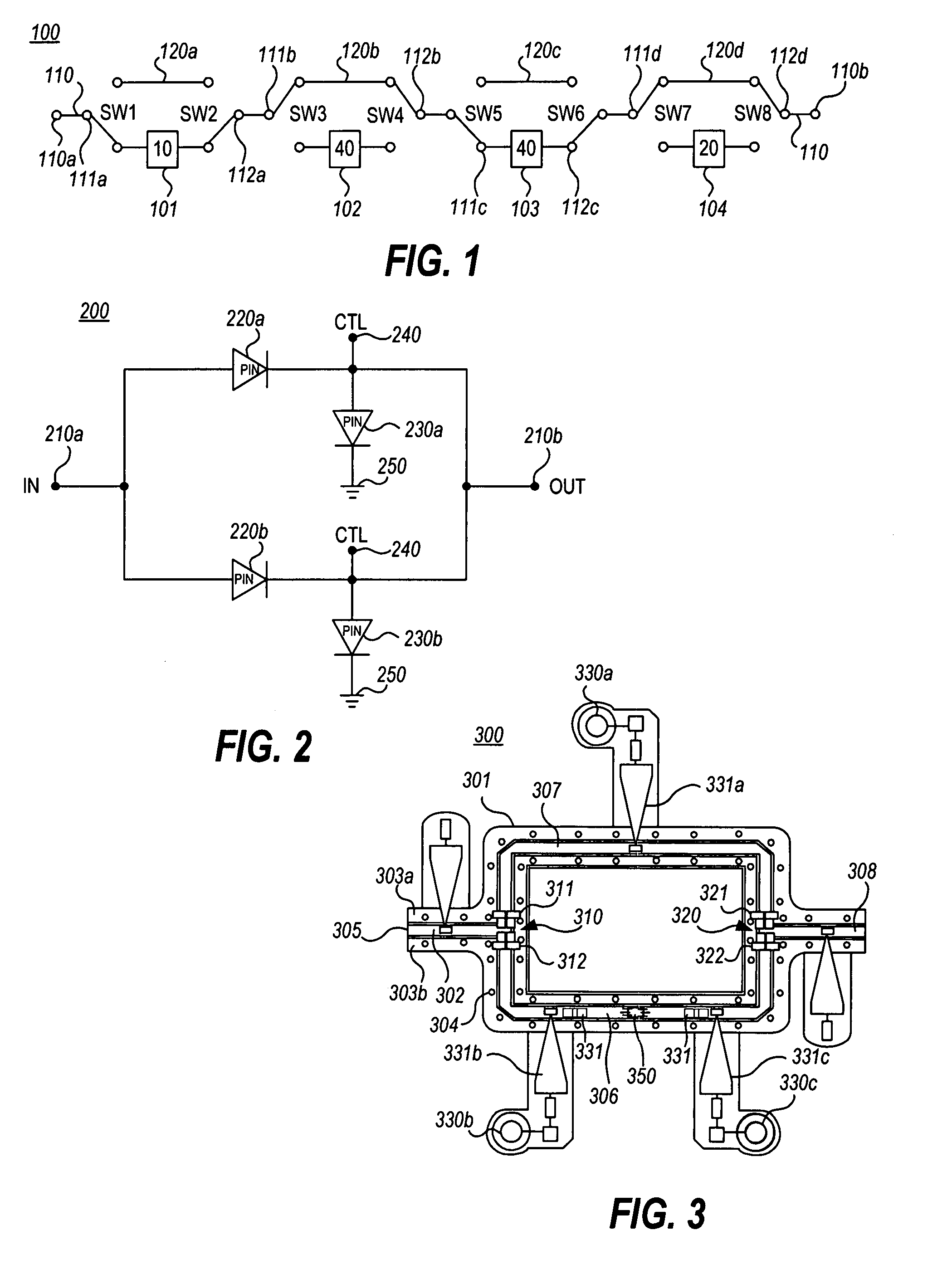 RF step attenuator