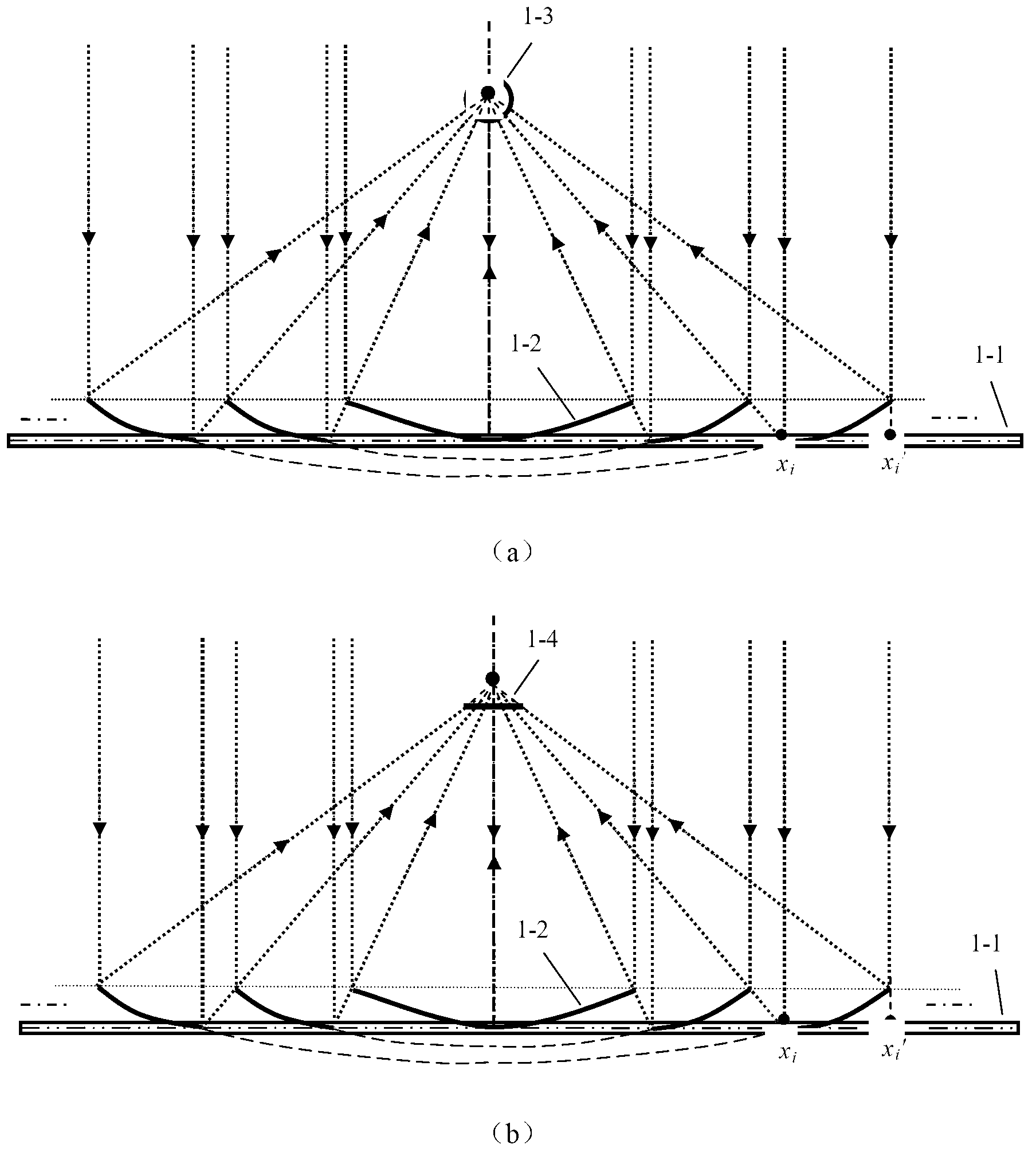 Sectional type groove type solar energy condenser