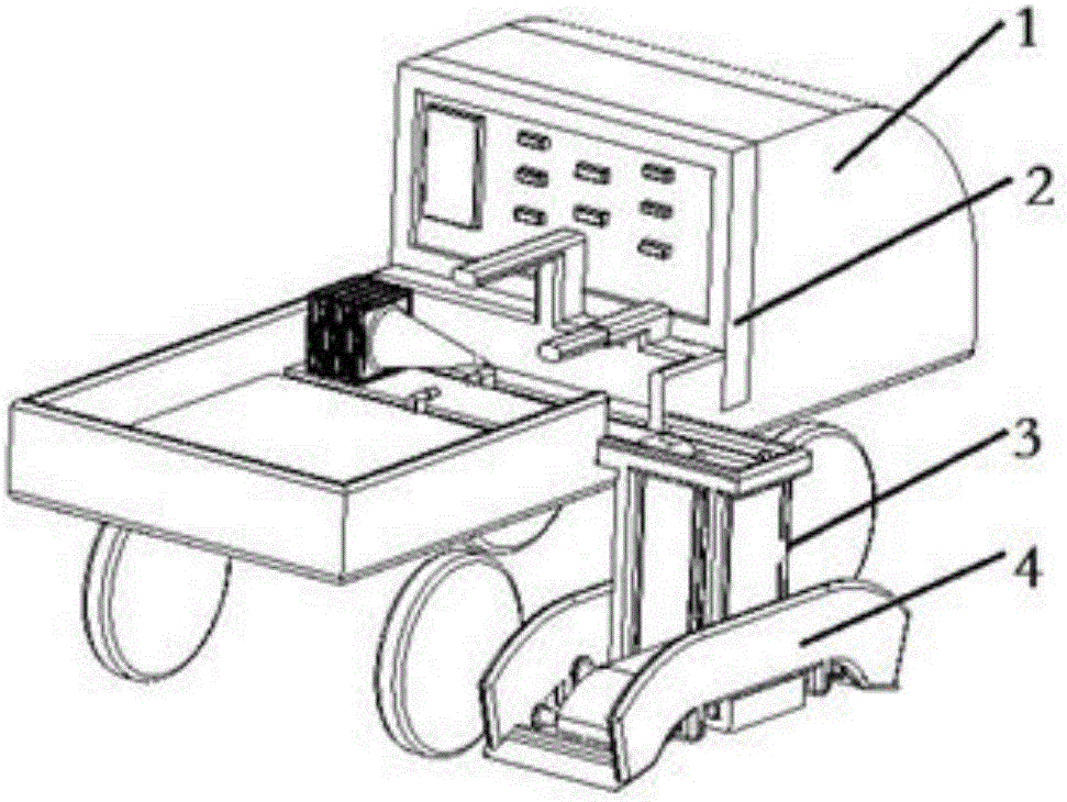 Automatic retractable method of track-type road cone