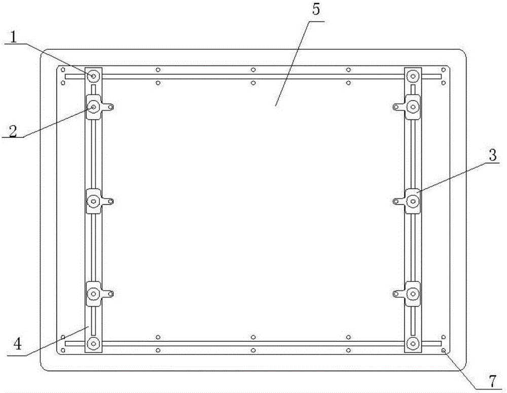 AOI detection clamp and clamping method for circuit board