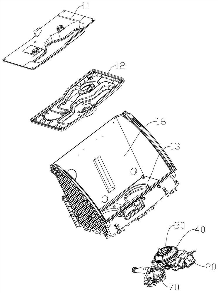 Dish-washing machine waterway system and dish-washing machine