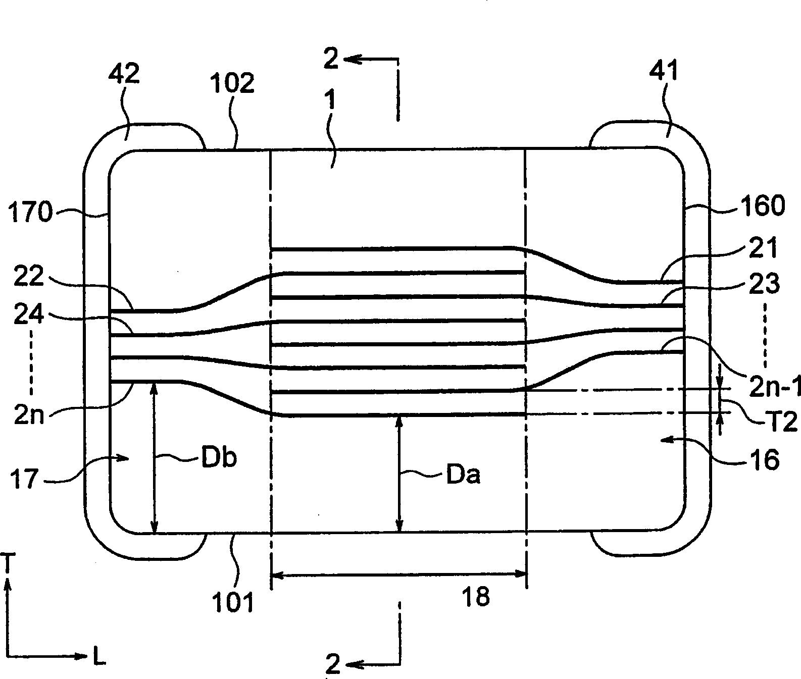 Laminated ceramic capacitor and manufacturing method therefor