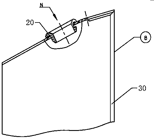 Assembling and positioning structure of main combustion hole bush on flame tube