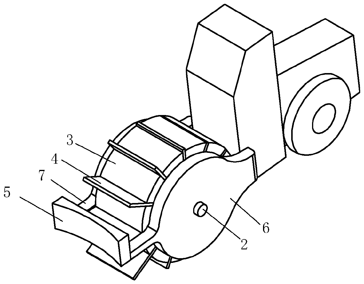 Fluffy soil compacting device