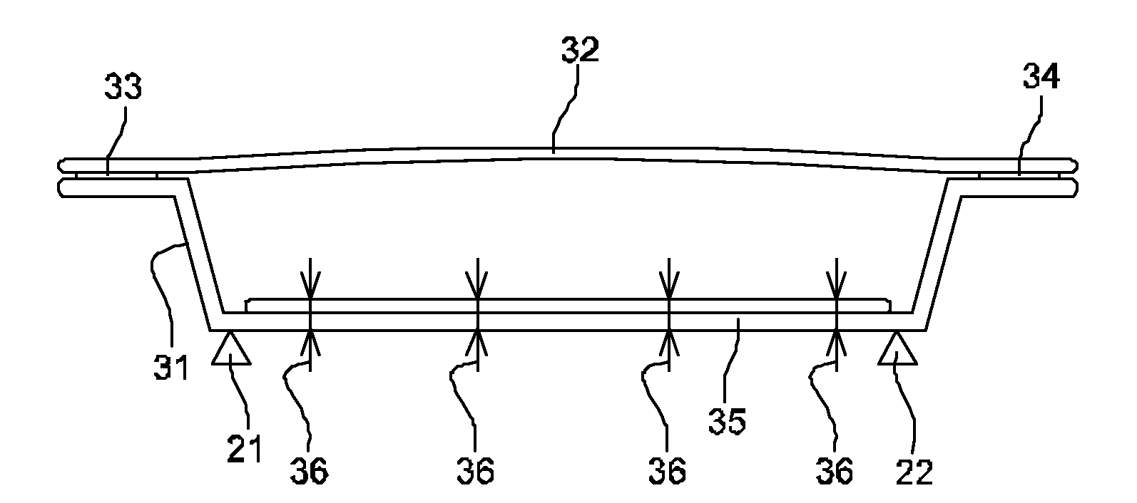 Motor vehicle component that withstands thermal deformation