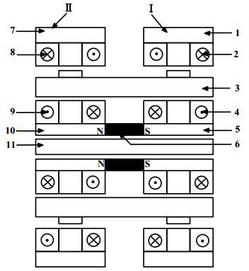 Four-degree-of-freedom hybrid excitation starter/power generation integrated magnetic levitation switched reluctance motor