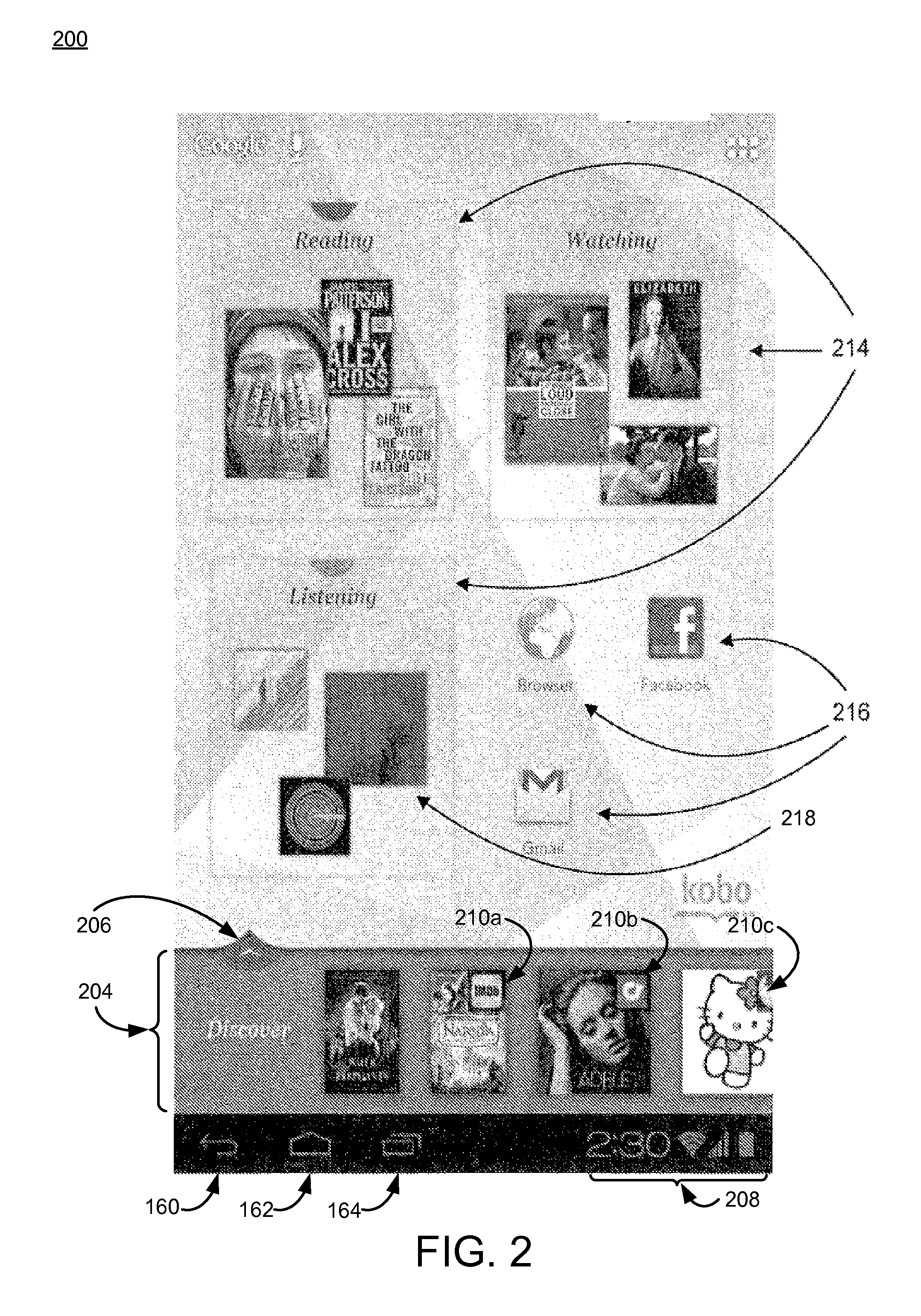 System and method for a graphical user interface having a resizable recommendations area