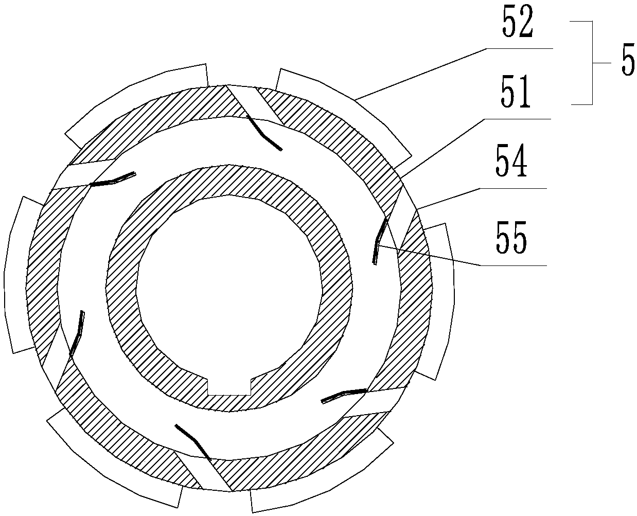 Gantry robot moving mechanism directly driven by frameless permanent-magnet synchronous motor