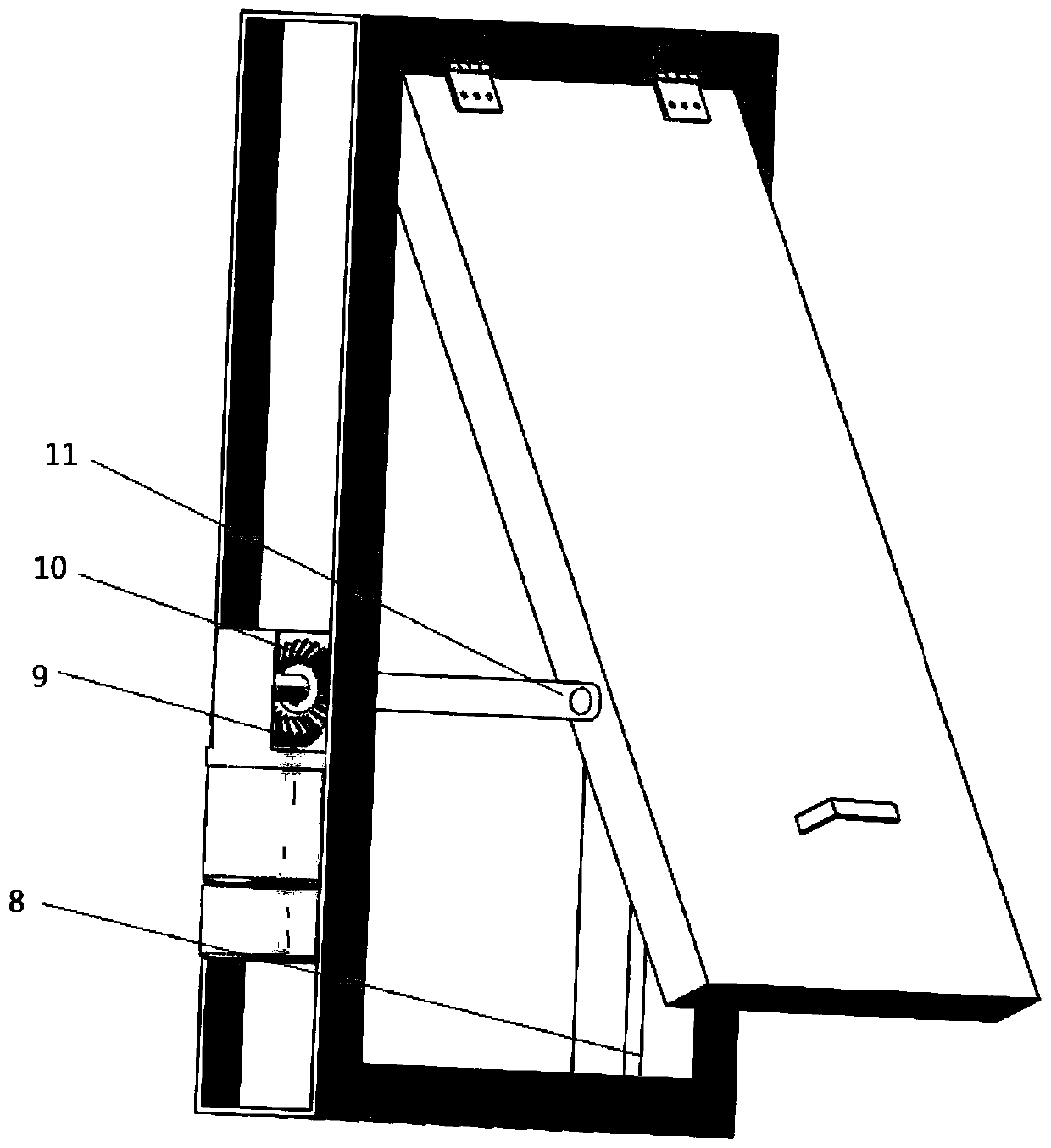 Hidden intelligent window transmission structure