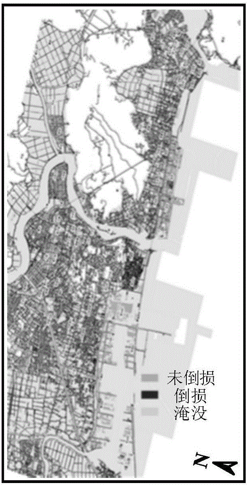 Building falling loss rate estimation method based on rotating domain polarization coherence characteristic