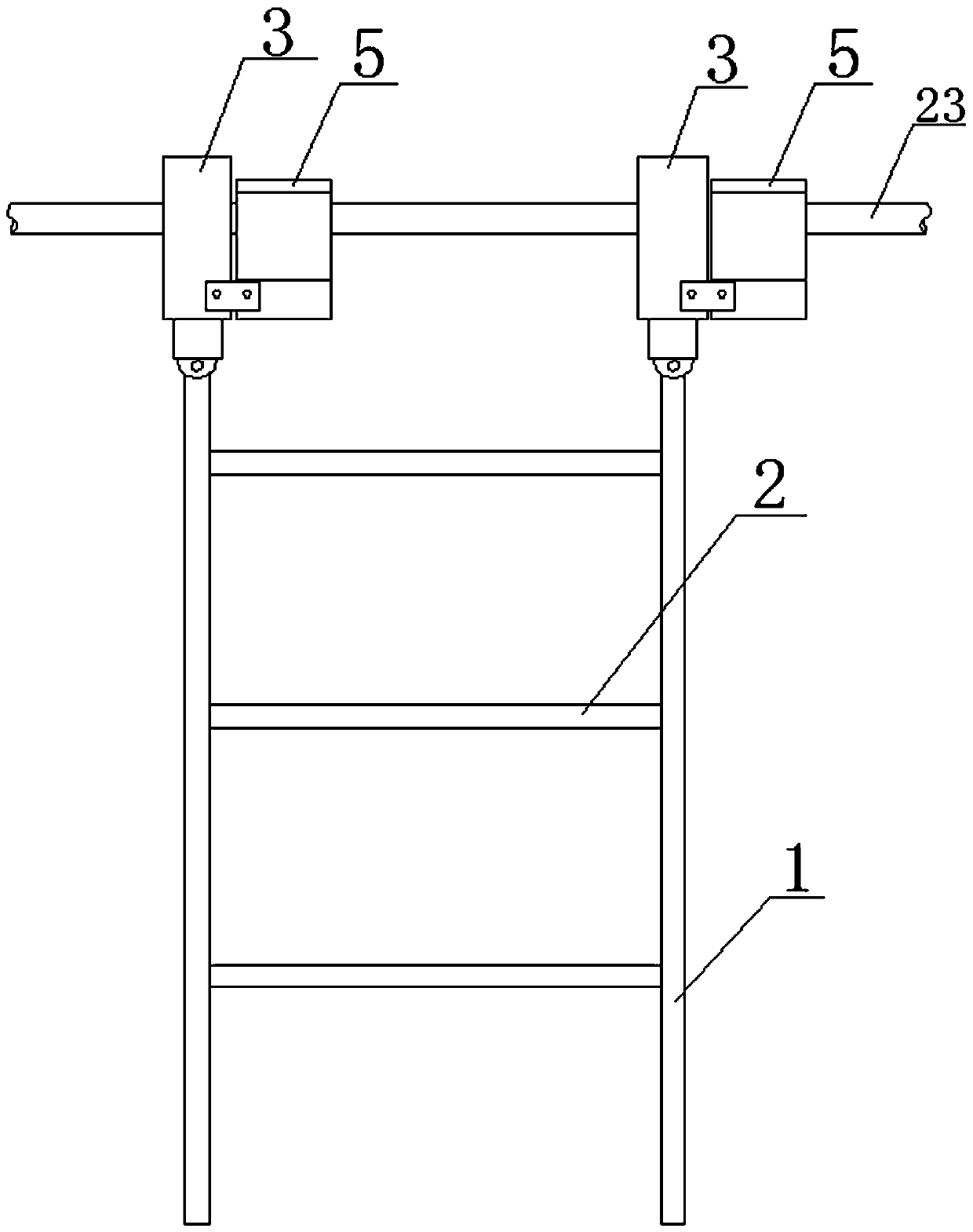 Electric power overhauling ladder