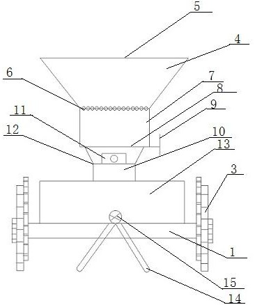 Quantitative fertilizing machine