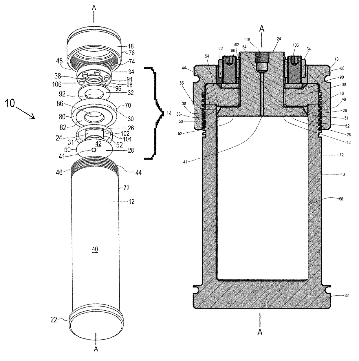 High temperature fluid sample aging cell