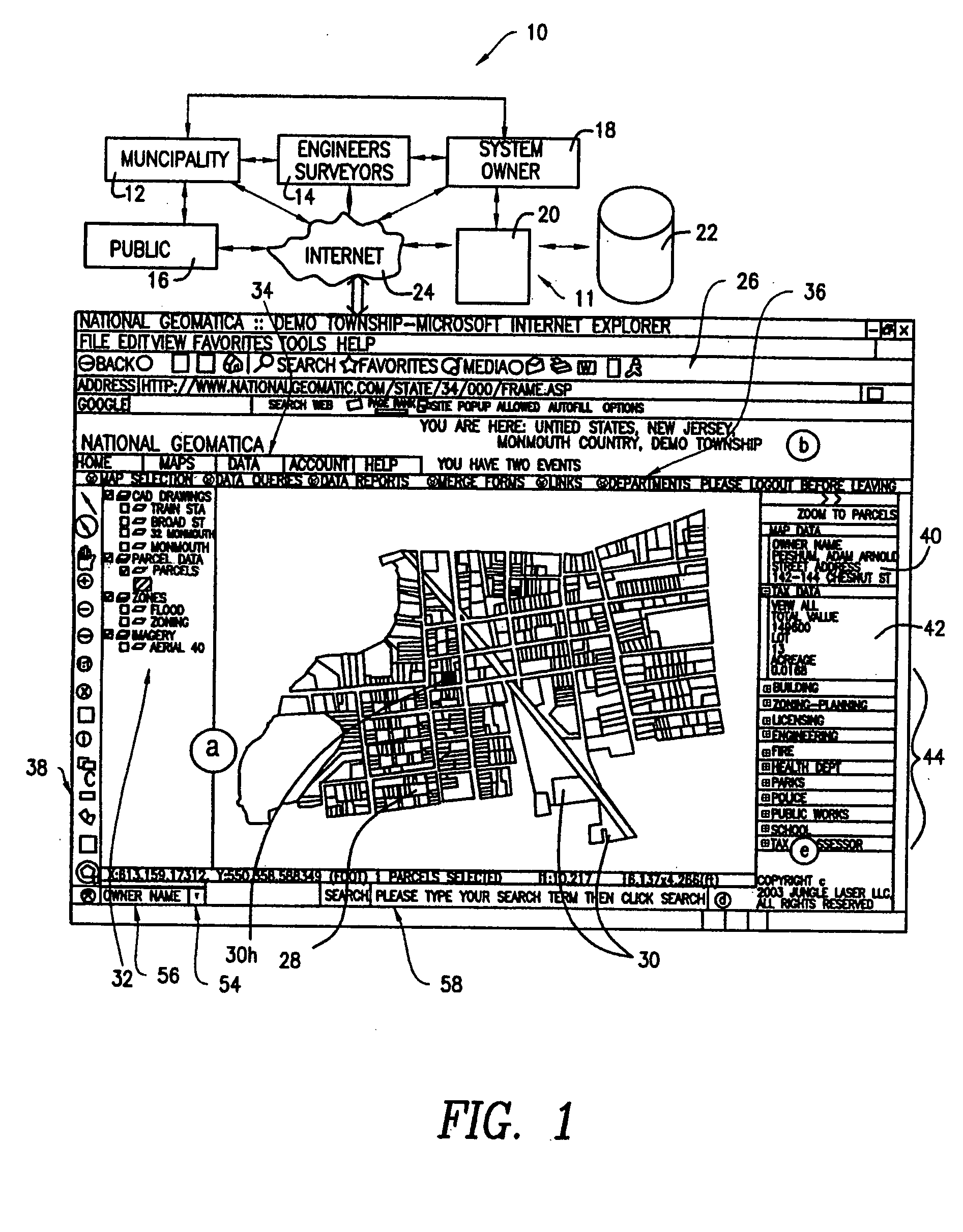 Method and apparatus for creating and maintaining a GIS