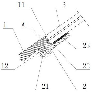 Sealing system of vehicle window glass