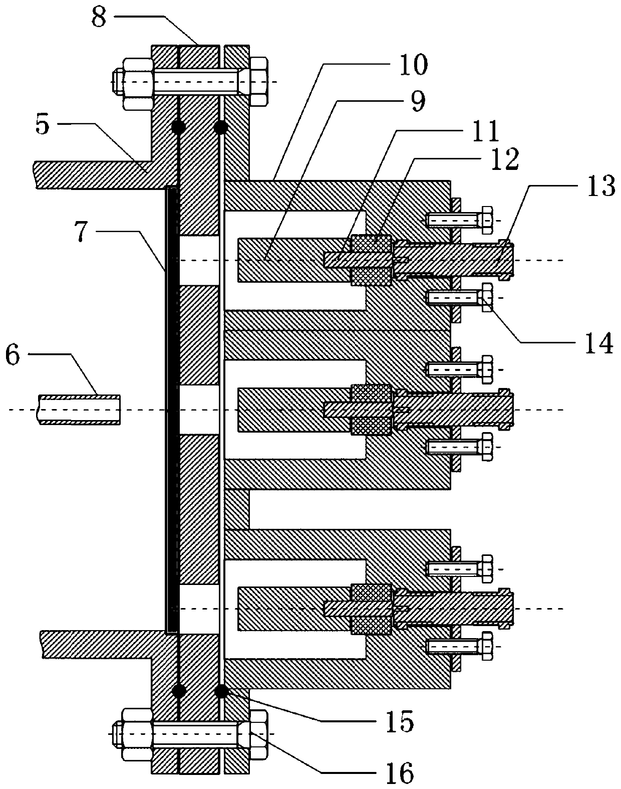 A three-channel escape electron energy spectrum measurement device under nanosecond pulse discharge