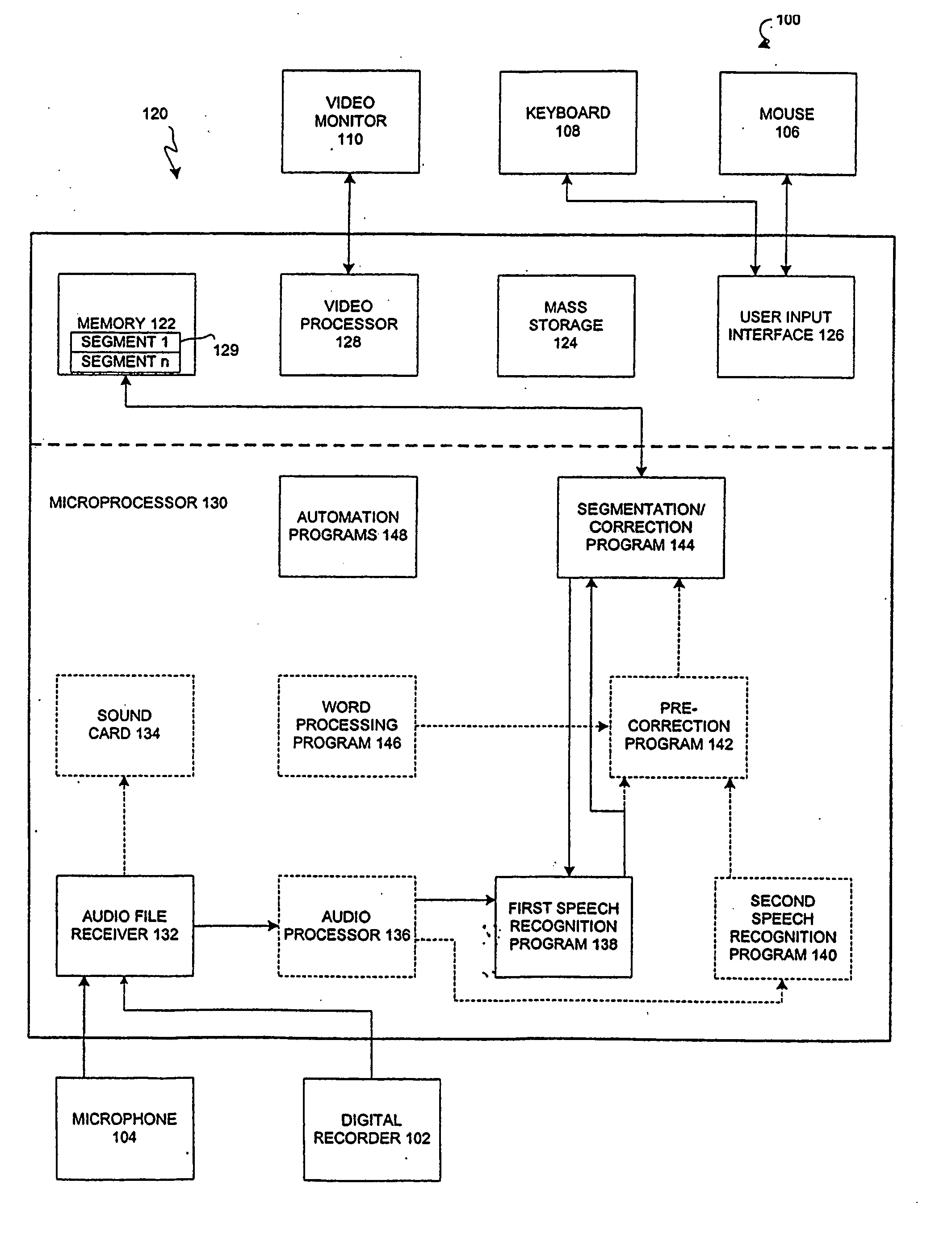 Method for locating an audio segment within an audio file