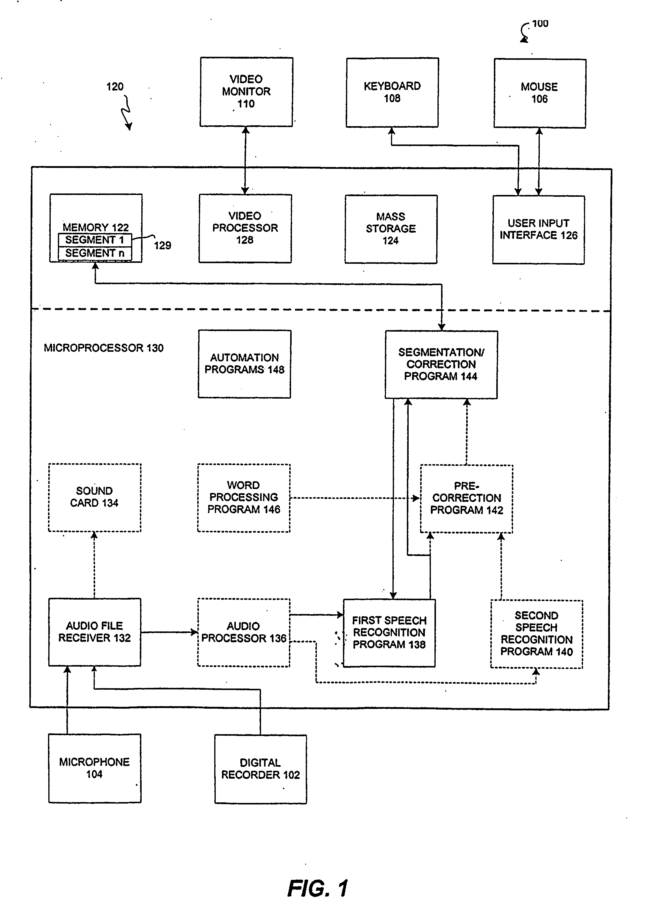 Method for locating an audio segment within an audio file