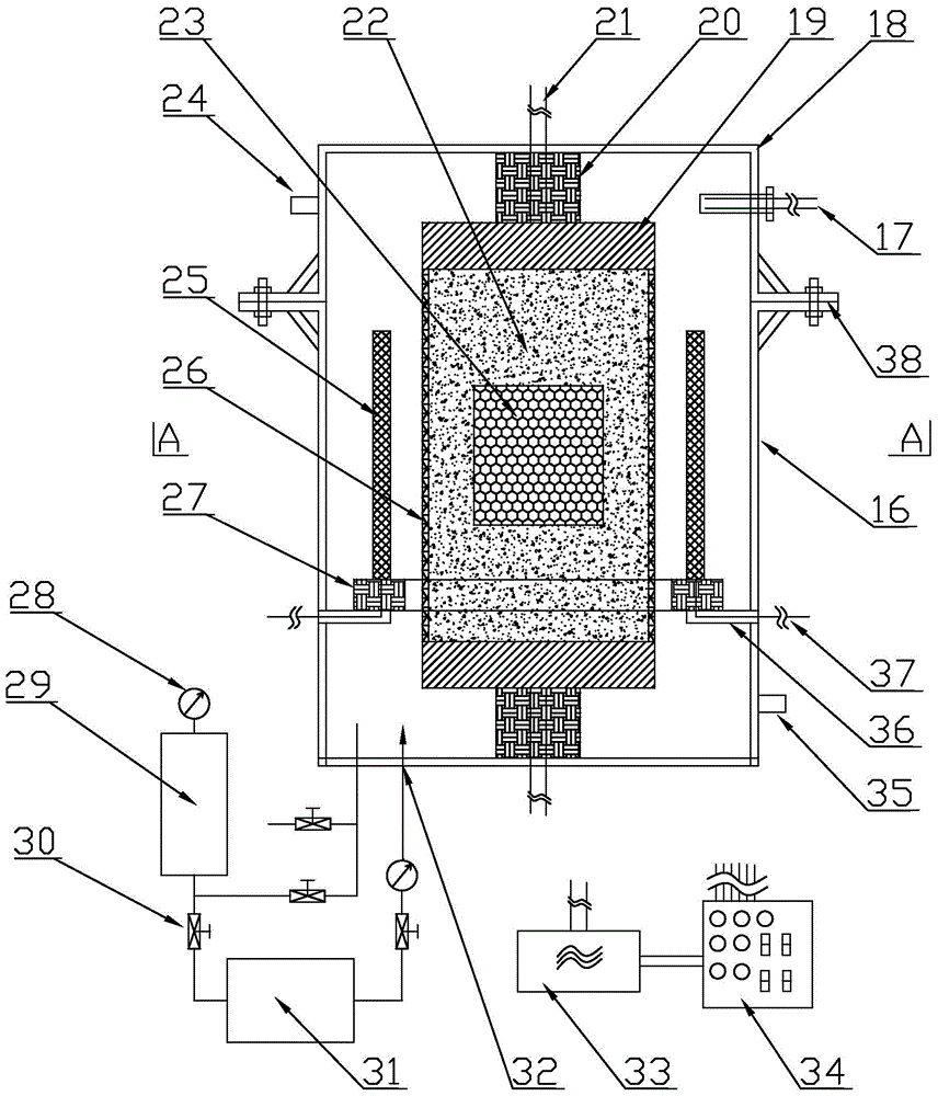 Ceramic material sintering furnace and isostatic pressing field-controlled spark pulse sintering method