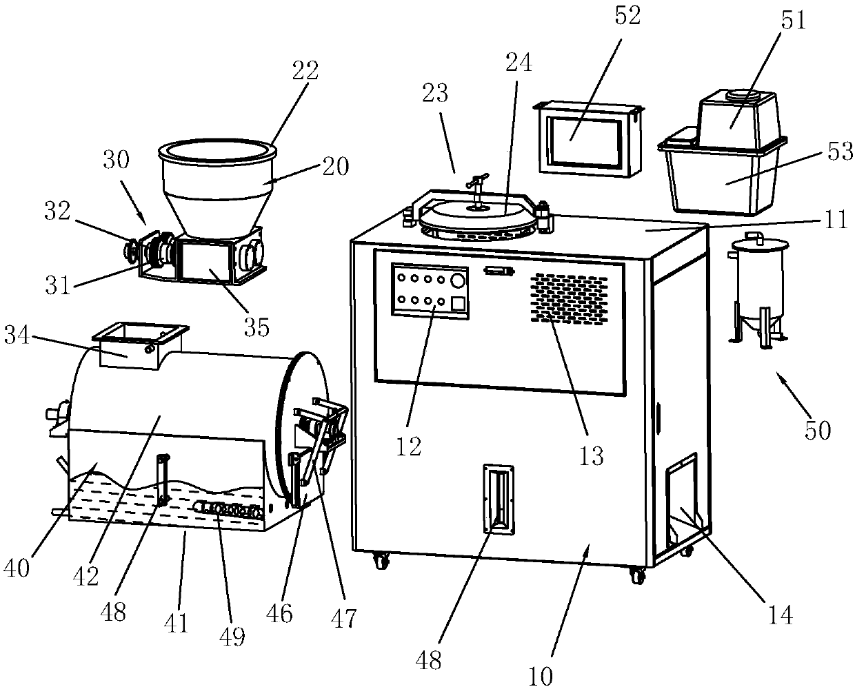 A garbage treatment device