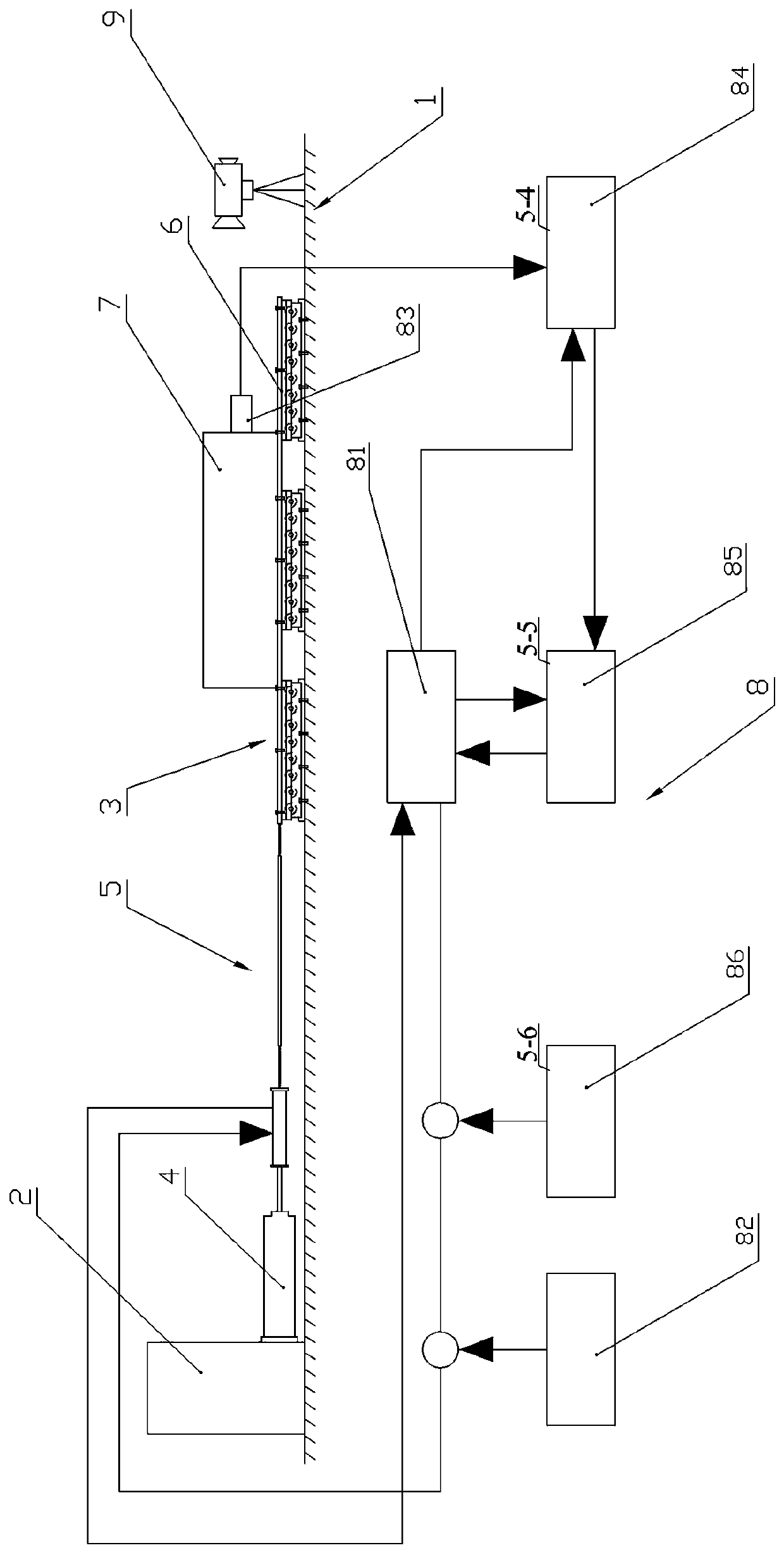 Earthquake simulation test device and method based on electro-hydraulic servo system