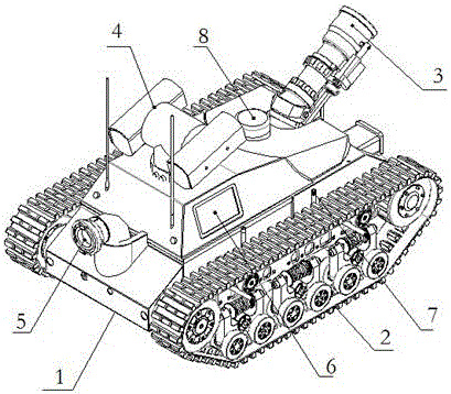 Intelligent remote-control fire-fighting robot